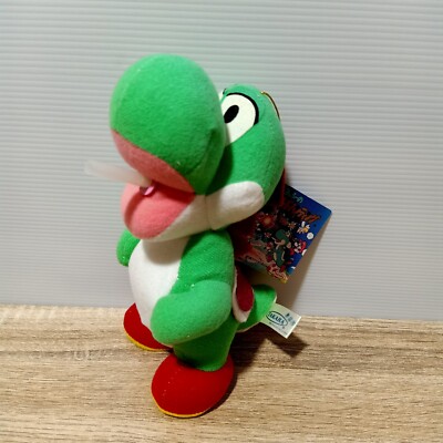 Takara 1994 Yoshi's Safari Hunting Super Mario Plush Toy Vintage Japan TAG 7''