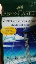 Faber-Castell PITT Artist Pens Brush NIB SHADES OF BLUE On SALE