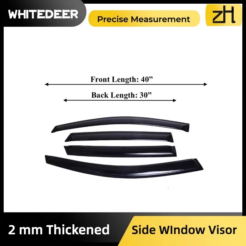 Fits Toyota Venza 2008-2015 Side Window Visor Sun Rain Deflector Guard Thickened - Image 2 of 4