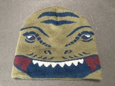 Garanimals Reptile Lizard Beanie Knit 365 Kids Olive sz 4-10 Winter Hat