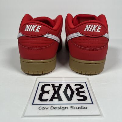 Nike SB Dunk Low ISO University Red Gum FJ1674-600 - Mens Size