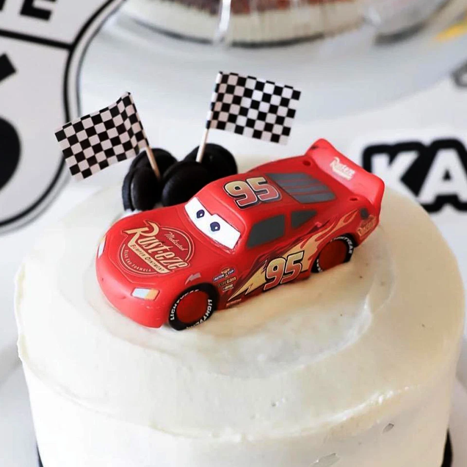 Клетчатый гоночный флаг Anley зубочистка кексы топперы двусторонний принт 100 шт. - Изображение 4 из 4