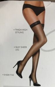 Hanes Silk Reflections Thigh Highs Size Chart