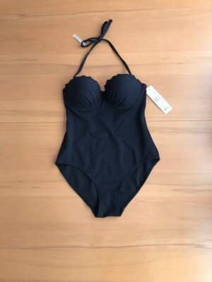 ESPRIT Damen Schwimm Badeanzug Gr. 36, 70 B  Bikini Tankini schwarz  OP 69,99 