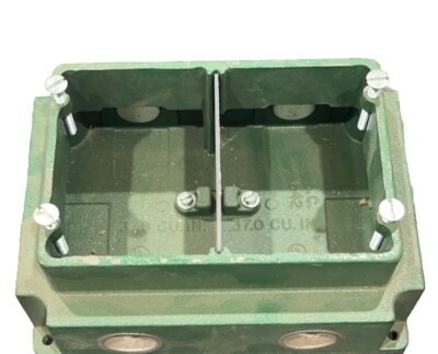  Vintage Thomas & Betts (Steel City) 642 Floor Box, 2-Gang Flush Servi ~ 1 Unit