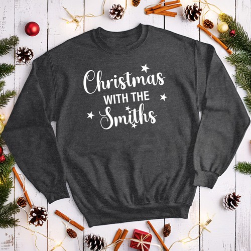 Personalised Mens Christmas with the Smiths Jumper Sweatshirts #MC - Picture 15 of 29