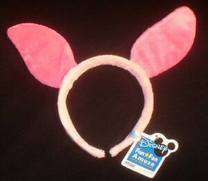 NWT Disney Piglet Pooh Character Headband with ears Halloween Costume Pig Bunny