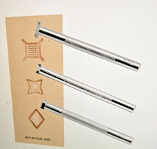 Realeather Geometric II Stamp Tool Set 2Pc Brand New G548 and PG007