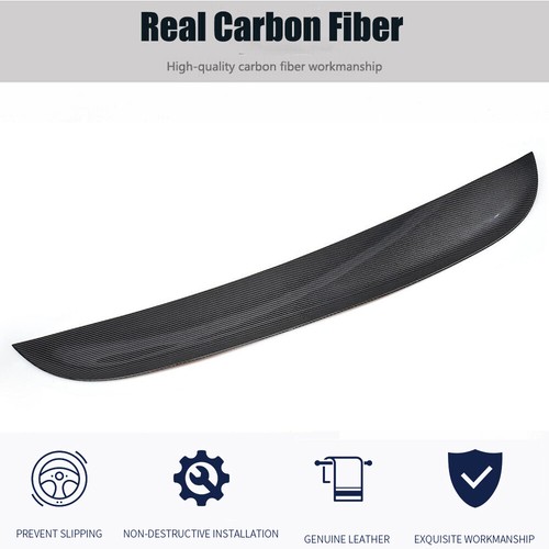 Fit for Porsche Panamera 2014-2016 Real Carbon Fiber Rear Trunk Lip Spoiler Wing - Picture 8 of 11