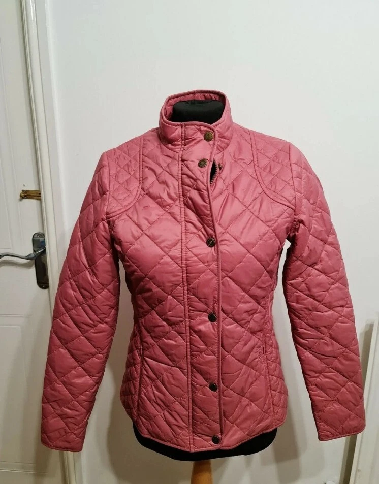 Barbour Womens Elmsworth Quilt Pink Jacket Coat Lightweight Uk Size 8 New - Image 2 of 4