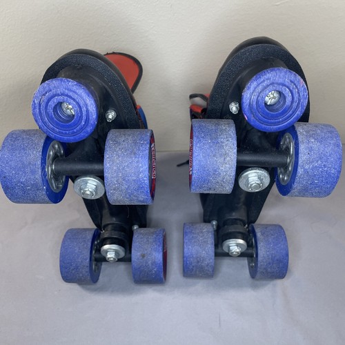 CHICAGO Skates Boys Black Red Sidewalk Roller Skates Size 4 - Picture 8 of 12