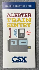 1993 CSX Transportation Trouble Shooting Guide Alerter Train Sentry