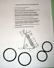 Bennett Trim Tab Actuator O ring Sealing Kit w/ Instructions for 2 Actuator %%