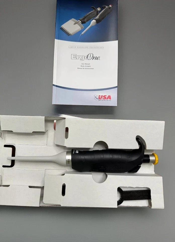 Pipeta USA Scientific ErgoOne, 7100-1100, canal único, 10 - 100ul Foto 2 de 2