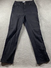 FDJ French Dressing Jeanswear Womens 12 Black Contour High Rise Easy Fit Jeans