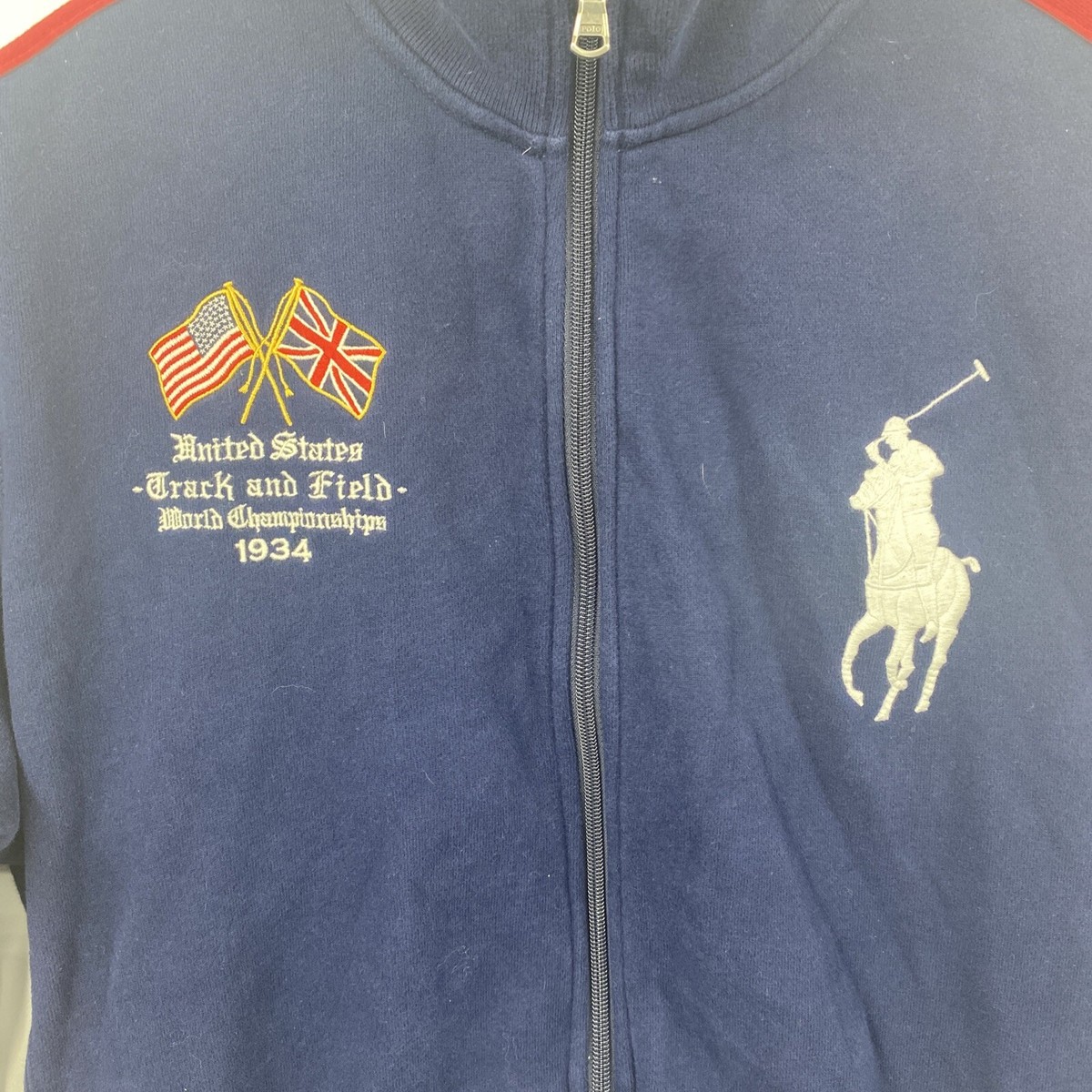 RALPH LAUREN POLO SPORT スポーツジャケット アメリカ製 Polo Sport Ralph Lauren United States Track Jacket Large Red