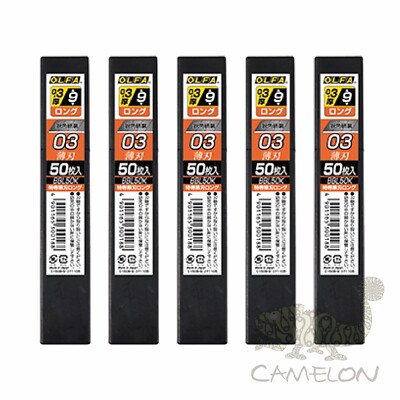 OLFA Replacement Long Blade 9mm S-type for Wallpaper Work BBL50K BBLG50K JAPAN