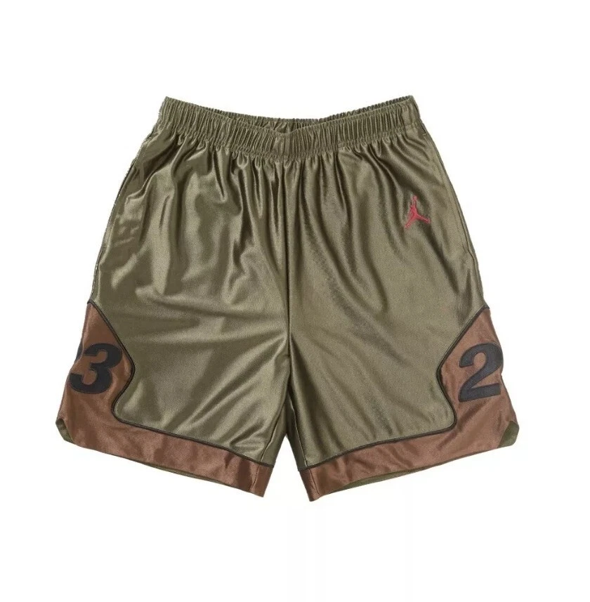 Short d'échauffement Supreme Jordan olive taille S HF3054 395 Travis Scott marron DS