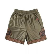 Supreme Jordan Warm Up Corto Oliva Taglia Small S HF3054-395 Travis Scott Marrone DS