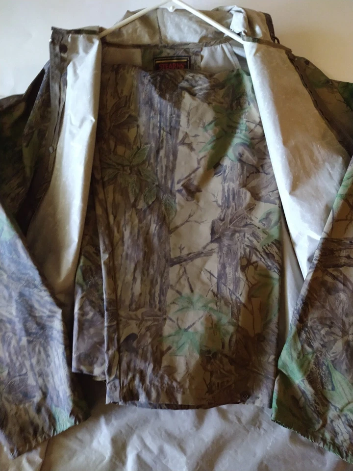 Stearns Men’s Jacket And Pants Set Large Camo Dry Wear Waterproof Rain Suit - Image 3 of 4