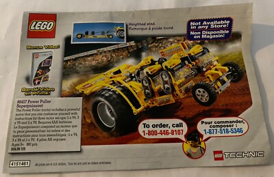 LEGO 2001 Insert - Shop at Home - US/Canadian Technic (4151461
