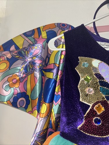 Rare Chasing Fireflies Wishcraft Stained Glass Butterfly Halloween Costume Wings - Picture 4 of 14