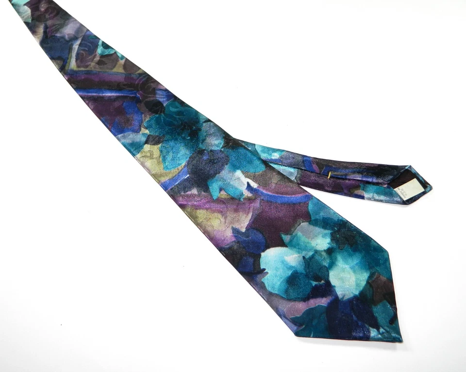 Corbata de hombre vintage HARVARD ARTE EXPRESIONISMO ABSTRACTO AZUL FRANZ MARC Foto 3 de 3