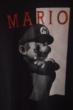 Vintage Nintendo Mario T-Shirt By Delta Pro Weight Size Extra Large