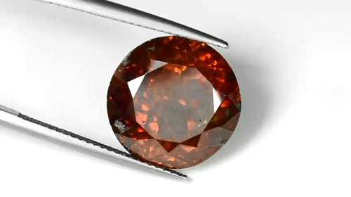 19.29 ct MASSIVE - BROWNISH ORANGE NATURAL SPHALERITE - Round See Vdo 4481 PZ - Video 1 of 1