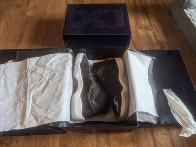 Jordan Air Jordan 11 Retro Space Jam Men's Black White Patent Leather High Top