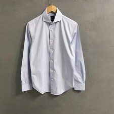 Men Boggi Milano Shirt Blue Cotton 38 / M / 46