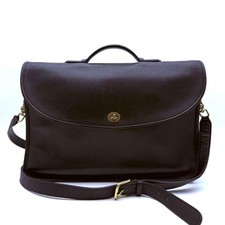 Coach 5265 Leather Briefcase Black 2Way Men's Used