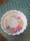 Pioneer Woman ~ BRILLIANT BLOOMS ~ 9" Stoneware ~ Pie Plate ~ See Pics Measure — photo 1