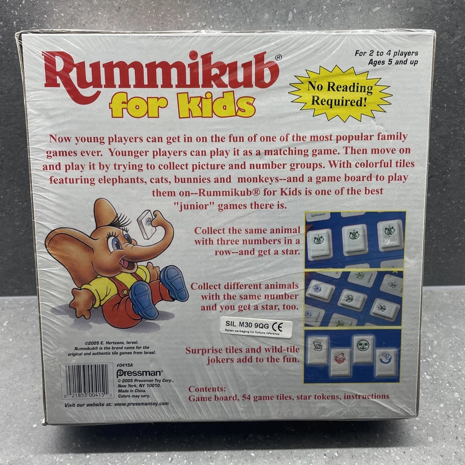 Rummikub For Kids By Pressman 2005 Vintage New Factory Sealed Free P&P  - Image 3 of 3