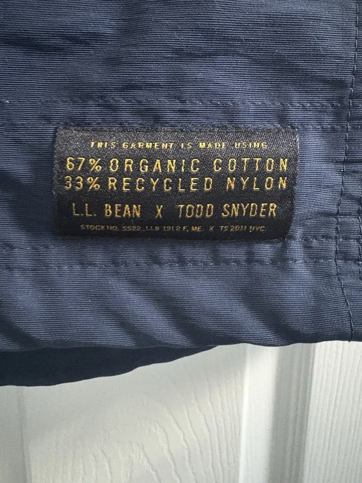 LL Bean X Todd Snyder Anorak Jacket Navy Size L - Image 4 of 4