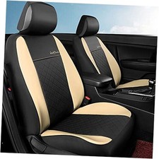 Front Car Seat Covers Custom Fit Hyundai, Faux Leather Automotive Bucket Beige