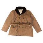 Vintage French Barnstormer Jacket Mens XL Brown Canadienne Mackinaw Aviator Coat