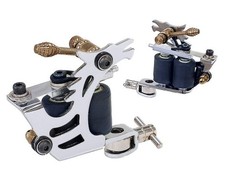 Dual Coil Tattoo Liner Shader Machine - Chrome