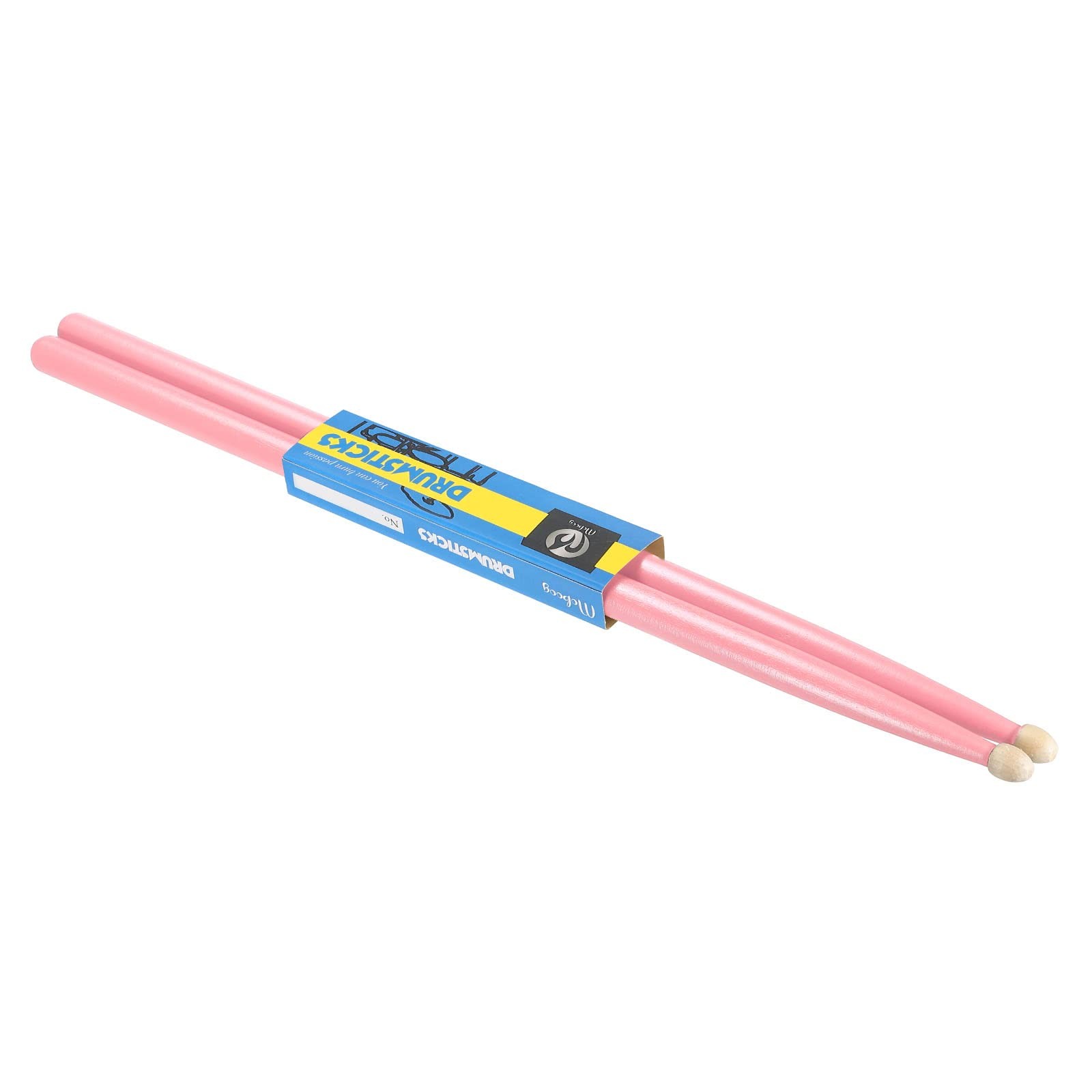 Baguettes de batterie 7A en érable rose antidérapantes anti fatigue des mains