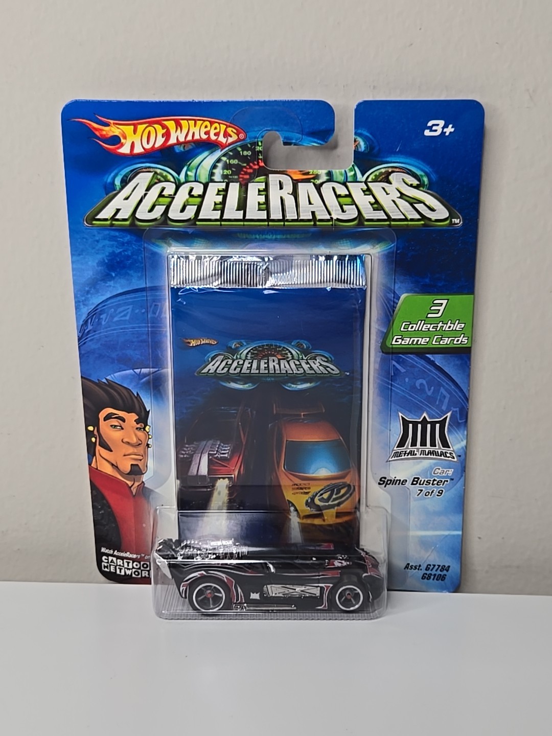 2004 Hot Wheels  ACCELERACERS Metal Maniacs SPINE BUSTER 7 of 9   AC46