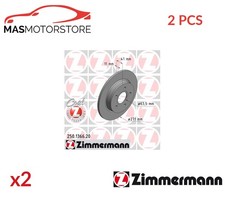 BREMSSCHEIBEN SATZ PAAR HINTEN ZIMMERMANN 250136620 2PCS P FÜR FORD FOCUS III