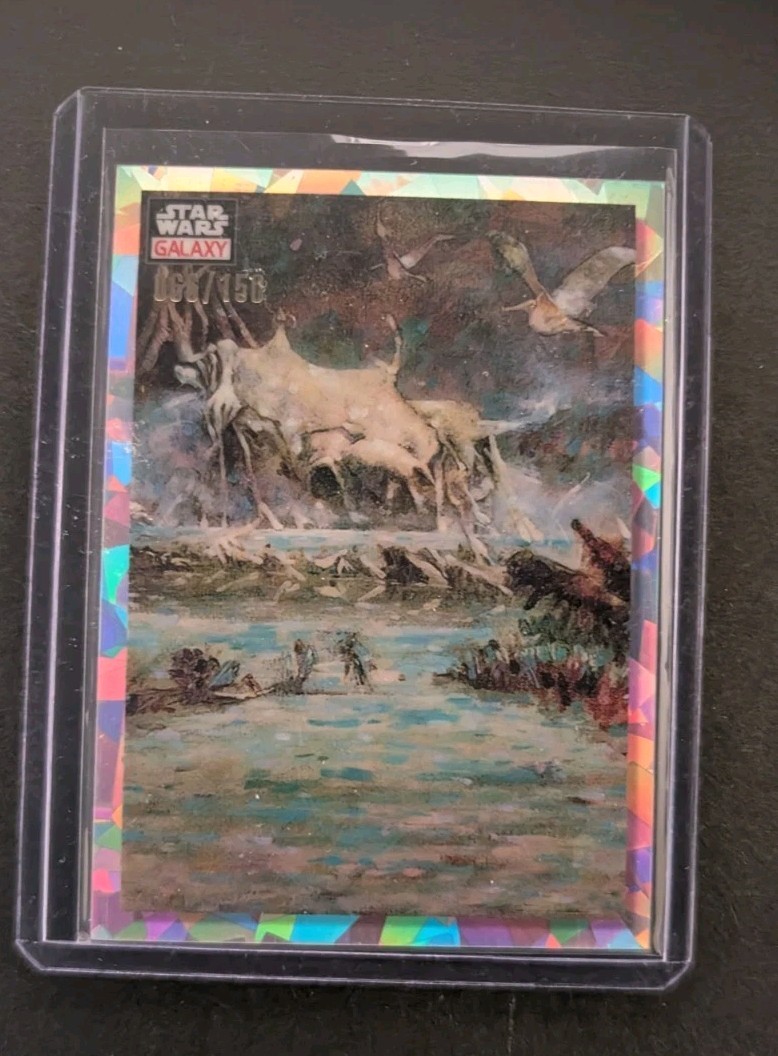 2023 Topps Chrome Star Wars Galaxy Yoda s Hut Atomic Refractor /150