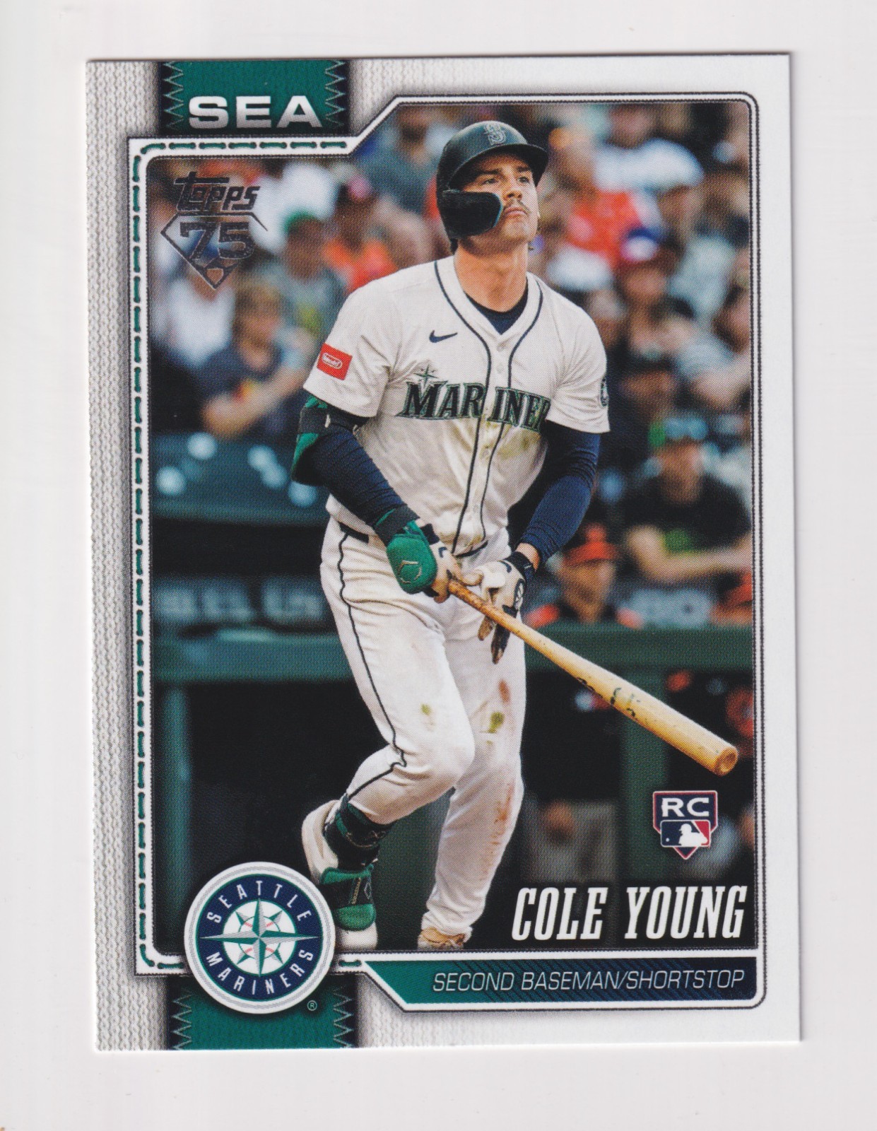 2026 Topps #129 COLE YOUNG RC Rookie Seattle Mariners