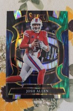2025 Panini Select - Concourse Josh Allen #86 Black & Green Shock Prizm