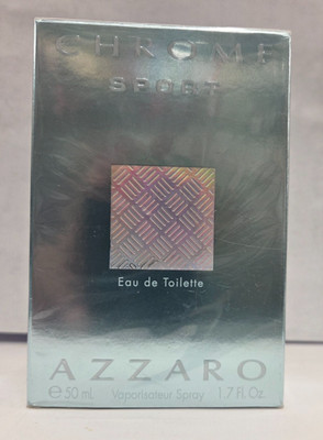Chrome Sport by Azzaro Men's 1.7 oz / 50 ml Eau De Toilette Spray  Sealed NIB