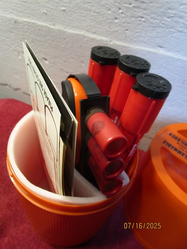 RARE Vintage OLIN Emergency Marine Flare Signal Kit Canister Boat Safety - Picture 7 of 7