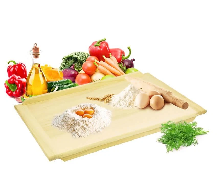 XL BackbrettTeigbrett Nudelbrett Buche 70x50 cm Zweiseitig Schneidebrett - Bild 4 von 4