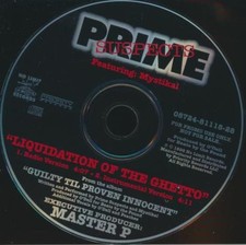 Prime Suspects: Liquidation Of The Ghetto PROMO MUSIC AUDIO CD Master P Mystikal