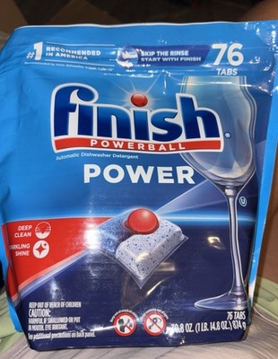Finish Power - 76ct-Dishwasher Detergent-Powerball-Dishwashing Tablets-Dish Tabs