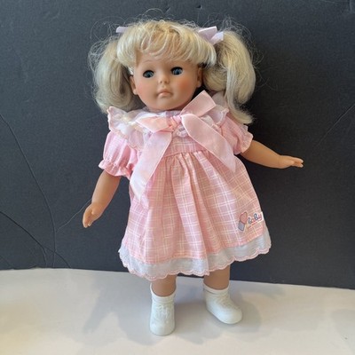 Lissi Batz Baby Lissi Doll Blonde Pigtails Blue Eyes Pink